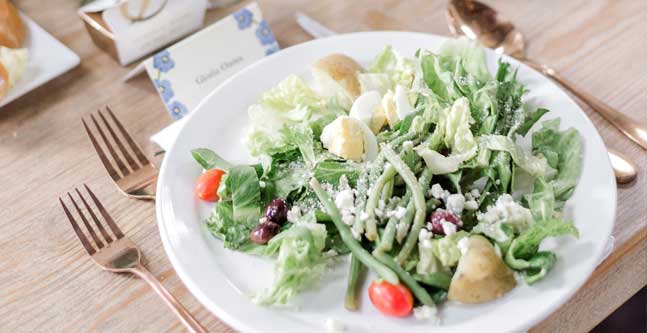 seated lunch catering